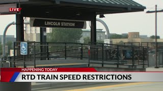 RTD adds 2 new speed restriction zones Tuesday
