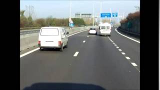 Live Action! accident A2 by Rotsalare, Belgium 28 Oct. 2014 2:35 pm