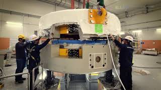 The impressive rigging of the IBA Cyclone 70 cyclotron at the Institute of Basic Sciences (IBS)