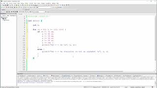 C Program - Display All Alphabets And SKIP Special Characters