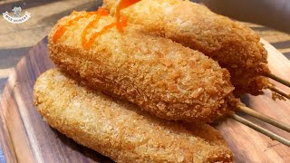 Công thức xúc xích phô mai Hàn Quốc siêu đơn giản, tôi đã làm, bạn thử chưa? | ASMR Cooking