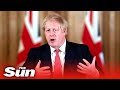 Live: Boris Johnson briefing as UK covid deaths pass 100k