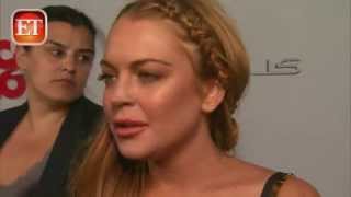 Lindsay Lohan Reacts to Letterman Interview