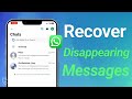 How to Recover Disappearing Messages on WhatsApp [iPhone&Android]