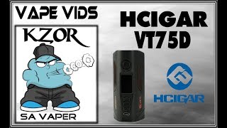 KZOR's Review : HCigar VT75D Regulated Mod