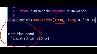 Convert numbers to words in multiple languages using python