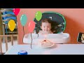 【サラＢ6 eng sub】happy 1st birthday 1歳になりました 小さな誕生日会 アメリカ子育て 国際結婚 赤ちゃん 1 year old sarab