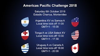 The final match of the day in the World Rugby Americas Pacific Challenge is Uruguay A v Canada A