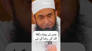 Jisne roza rakha Allah Ky liye |life changing bayan| maulana Tariq Jamil.way\u0026soul #islamicscholareel