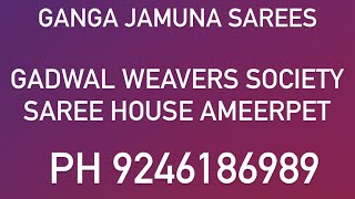 GADWAL WEAVERS SOCIETY SAREE HOUSE Gadwal pure silk handloom sarees