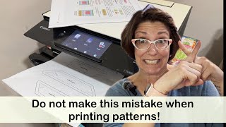 Pattern printing mistake! Don’t do what I did!