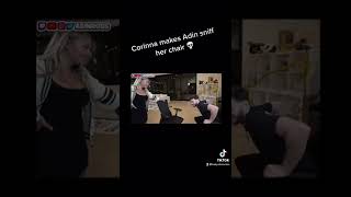 Corinna Kopf makes Adin sniff her chair 💀 #adinross #corinnakopf #twitch #kaicenat #faze #lakers