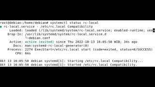 How fix service rc.local service on linux - Cara enable service rc.local linux debian bullseye