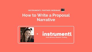 How to Write a Grant Proposal Narrative ft. Lynn Arsenault | Instrumentl Grants Workshop