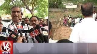 Minister Harish Rao Inspects SRSP Project In Warangal District | V6 News