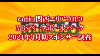 [MBSベースボールパーク]2024年4月期スポンサー