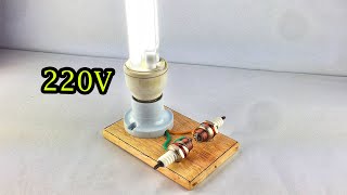 New Technology Free Energy Generator Self Running Using Spark Plug 100%