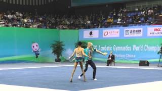 Tiffani Williams \u0026 Axel Osborne - Combined - 2016 World Acrobatic Championships - Qualifying