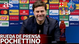 BARCELONA 1 - PSG 4 | Rueda de prensa de POCHETTINO: "Decidirá París" | Diario AS