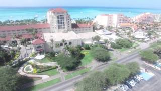 4K Drone Aruba Hyatt and Hotel Strip 2016