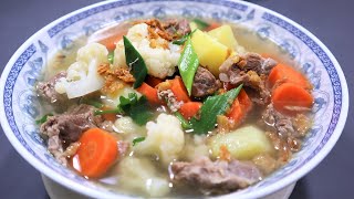 Sop daging sapi bumbu salero Padang wajib coba rasanya segeerr banget