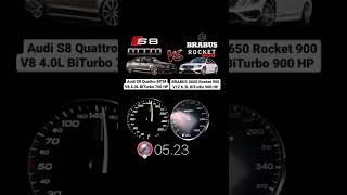 Audi S8 MTM 760HP vs Mercedes BRABUS S650 Rocket 900 #acceleration #beschleunigung #brabus