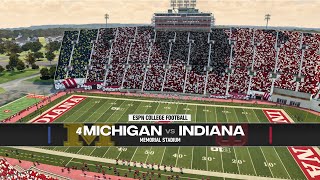 4 Michigan Wolverines vs Indiana Hoosiers Week 6 (NCAA Football 14 Revamped) Simulation