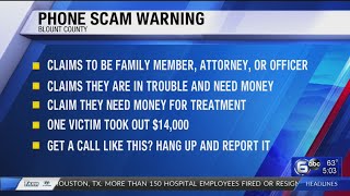 Blount County Sheriff's Office warn of phone scammers