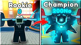 Becoming The Strongest In Titan Training Simulator Roblox!