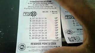 Tickets for old bonus match 5 group.