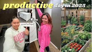 A *Productive* Day in 2025 | Shopping for a Kitchen island + Garden prep