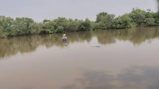 #បង់ត្រីក្រាយ #Fishig Kray fish by net