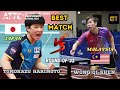 Wong Qi Shen battles Tomokazu Harimoto! – Intense Clash at the Asian Championships 2024!