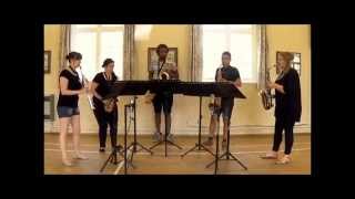 Man-Mou for saxophone quintet (by Nigel Wood)