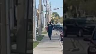 Windsor Police in pursuit of a female on foot around 5:30pm on Monday #windsorontario #police