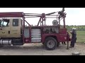 osb slickline wireline truck at work in the field