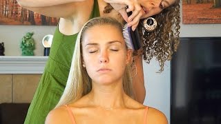 ☺ Relaxing Hair Brushing & Scalp Massage Sounds Stress Relief - Whisper 3D Binaural ASMR Ear to Ear☺
