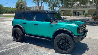 Satin Chrome Wrap on 2022 Bronco by Teckwrap