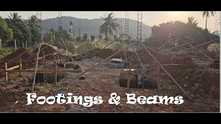 House build Hua Hin, Thailand. footings and beams. P3