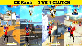 CS Rank 1 VS 4 Clutch ~ S4J3 GAMERS #shorts