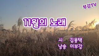 시낭송| 11월의 노래 | 김용택 詩