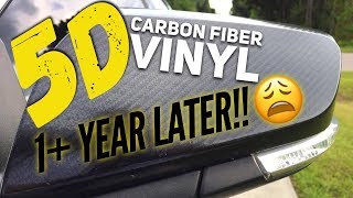 5D Carbon Fiber Vinyl AFTER 1 YEAR!! Carbon Fiber Vinyls Reviews Street Rides Tv