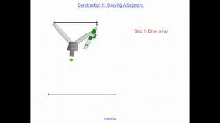Construction 1: copying a segment