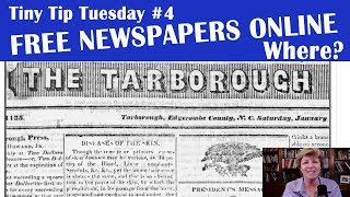 Where to Find Free Newspapers Online: Learn Genealogy Research (How to Research Your Family Tree)