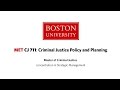 Mary Ellen Mastrorilli: MET CJ 711 - Criminal Justice Policy and Planning