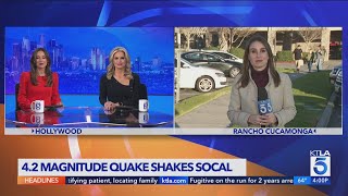Residents, experts react to magnitude 4.2 earthquake