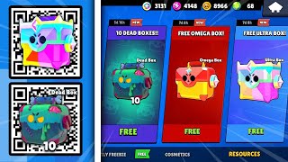 FREE!!🥰 QR CODES DEAD BOX, ULTRA BOX, OMEGA BOX IN Brawl Stars🎁