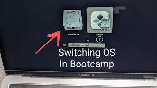 Switch from Windows to Mac OS side in BootCamp on Apple MacBook Pro / Air