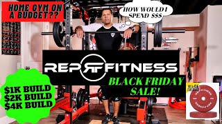 Home gym builds with 3 budgets: Taking advantage of Rep's Black Friday Sale!