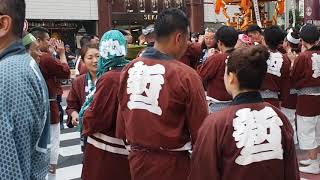 令和元年　新宿　花園神社　例大祭　連合神輿渡御　新宿二丁目　2019.5.26 Shinjuku Hanazono Jinja